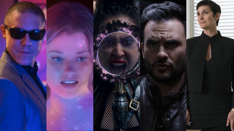 Theo Rossi as Shades, Virginia Gardener as Karolina Dean, Lyrica Okano as Nico Minoru, Juan Pablo Raba as Joey Gutierrez, Carrie-Ann Moss as Jeri Hogarth.